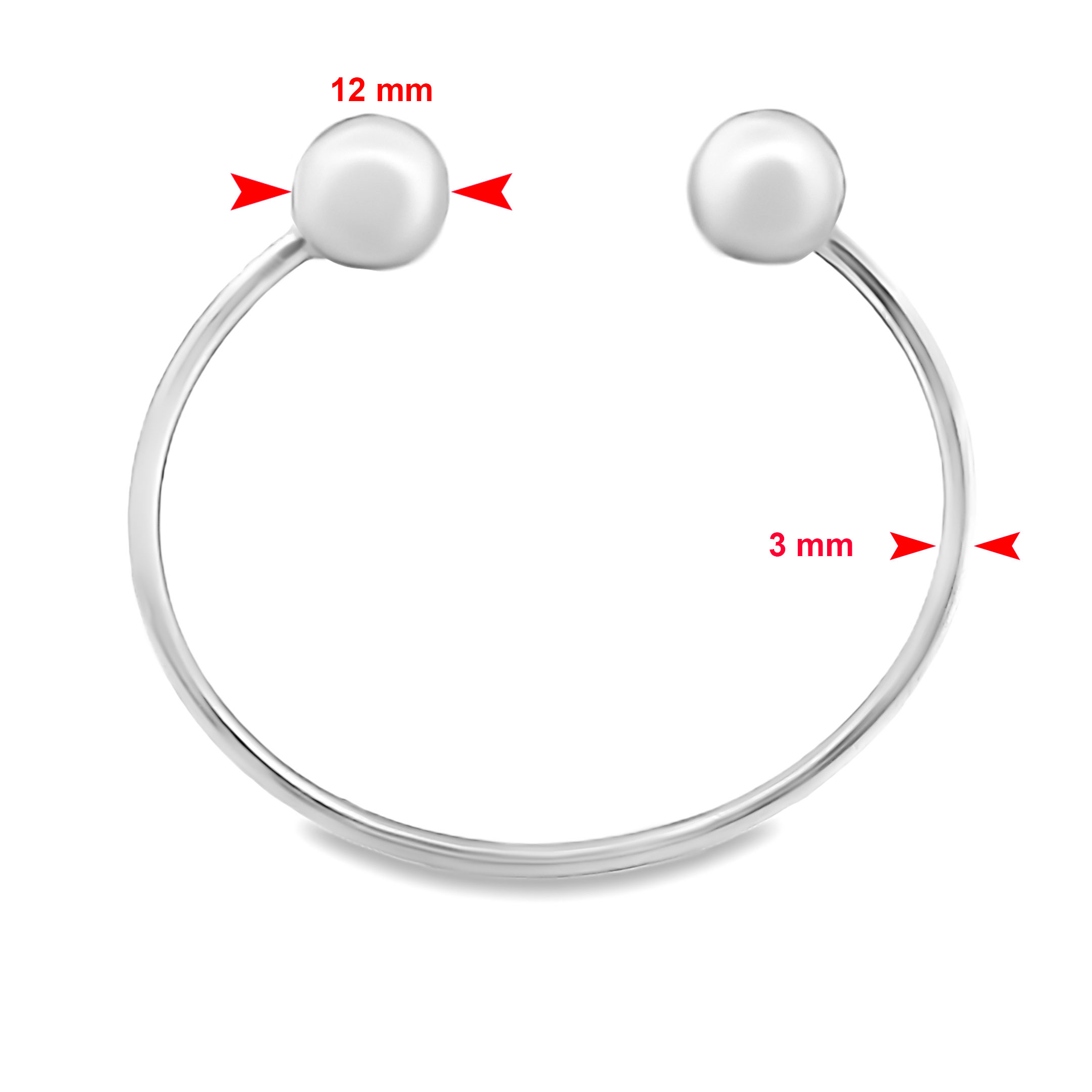 Alternative view of Zilveren spangarmband 26.013-4
