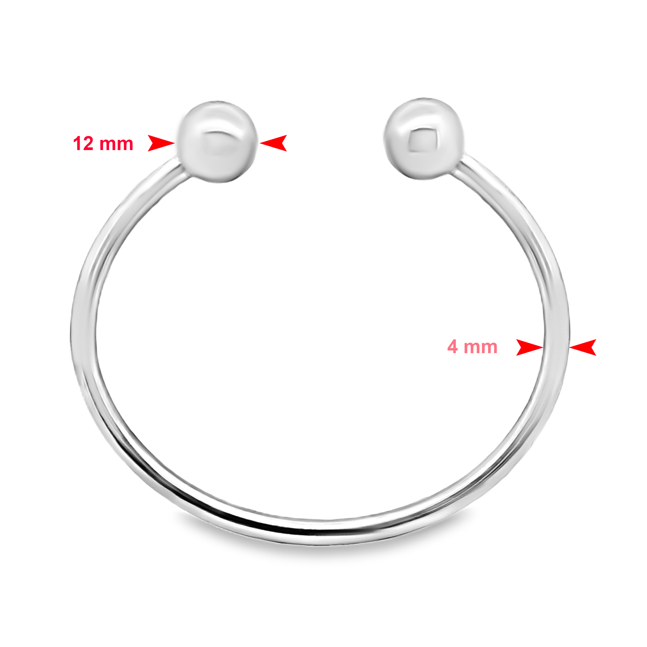 Alternative view of Zilveren spang armband 26.013-5