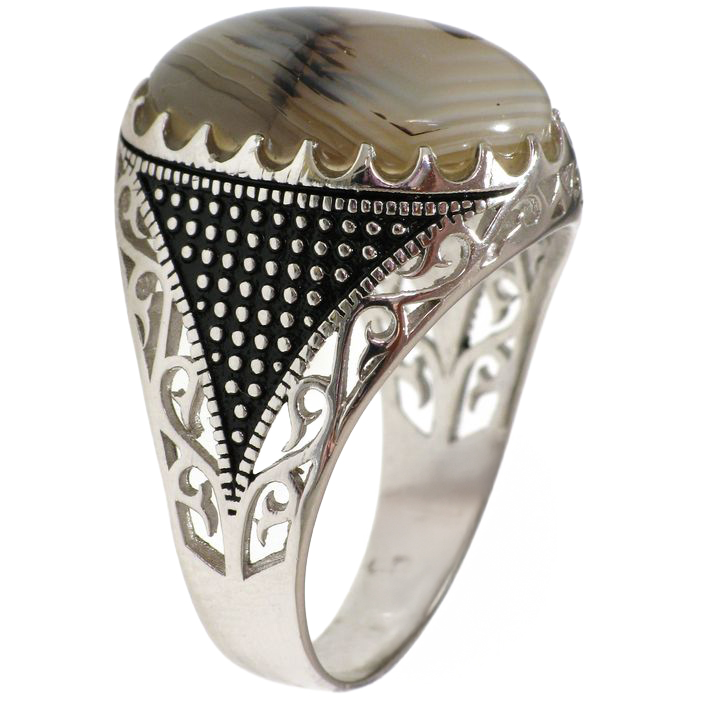 Alternative view of Zilveren (gerhodineerd) herenring 21.130