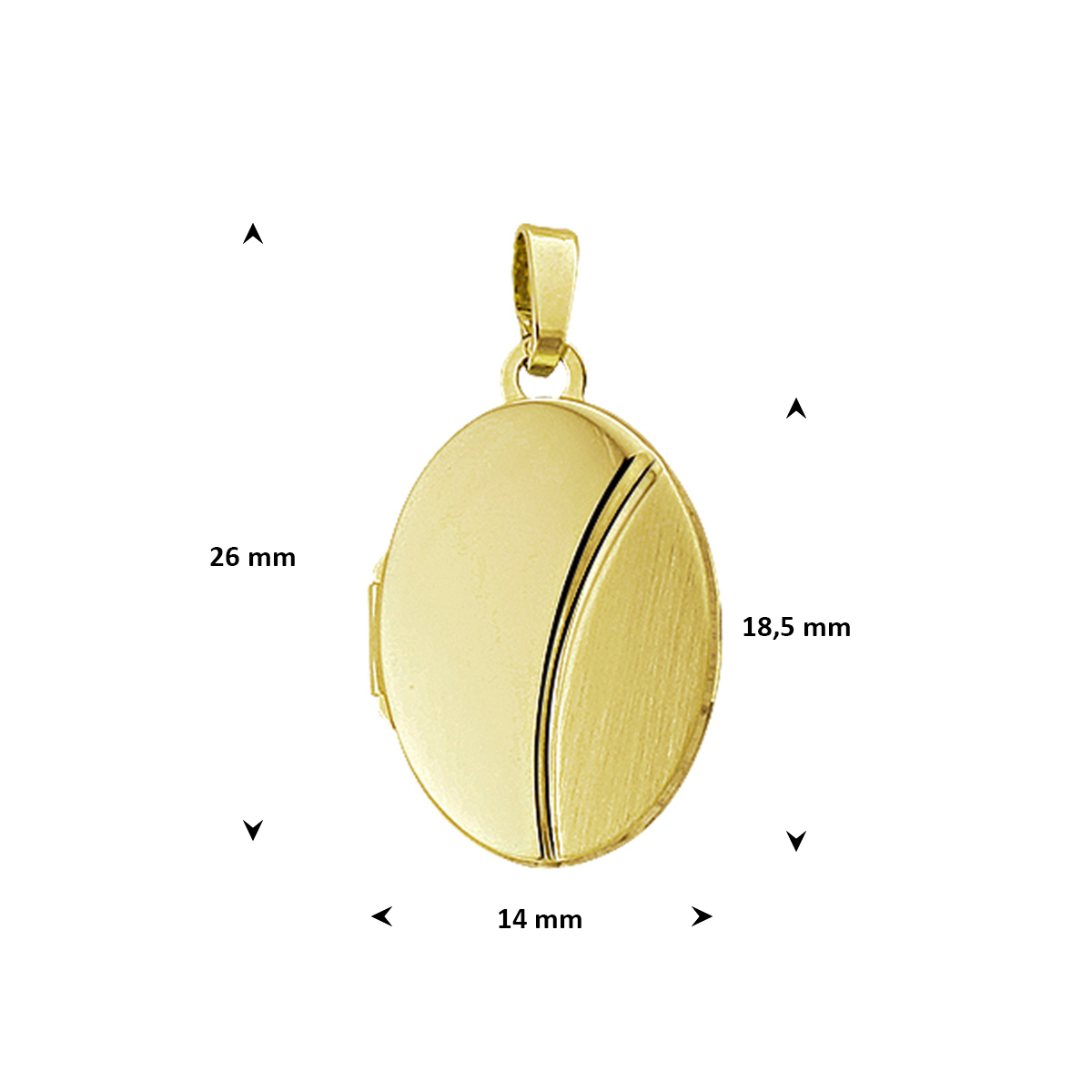 Alternative view of 14 karaat gouden medaillon 40.12378