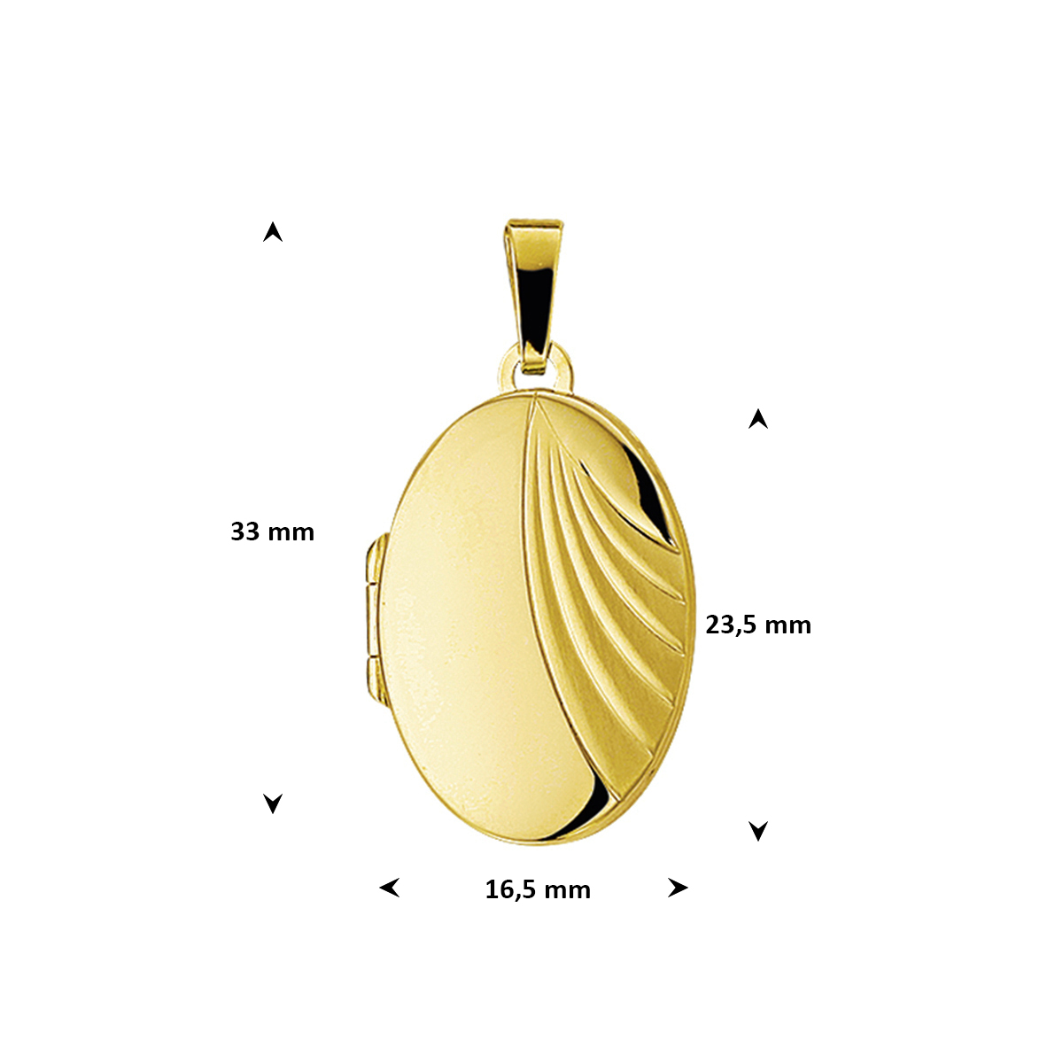 Alternative view of 14 karaat gouden medaillon 4012381