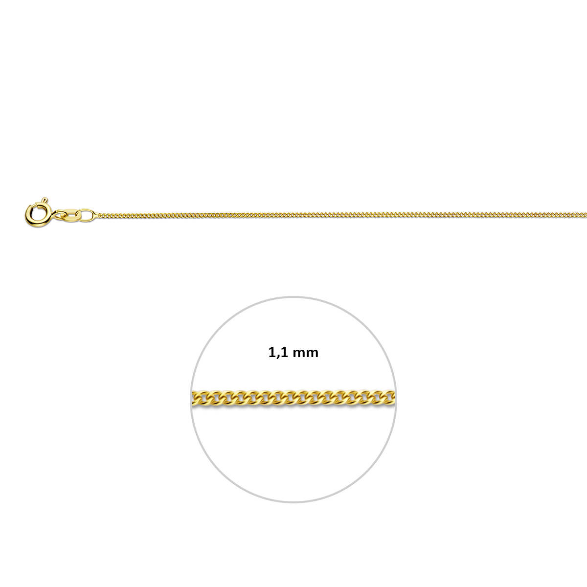 Alternative view of 14 karaat gouden gourmet collier 4004604