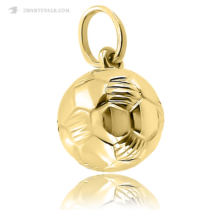 14 karaat gouden voetbal hanger 14.102.063