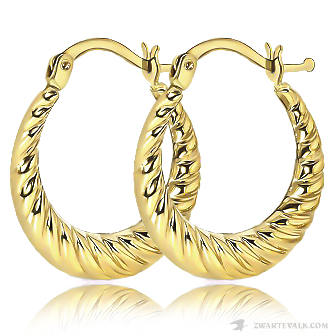 14 karaat gouden oorbellen 12.312