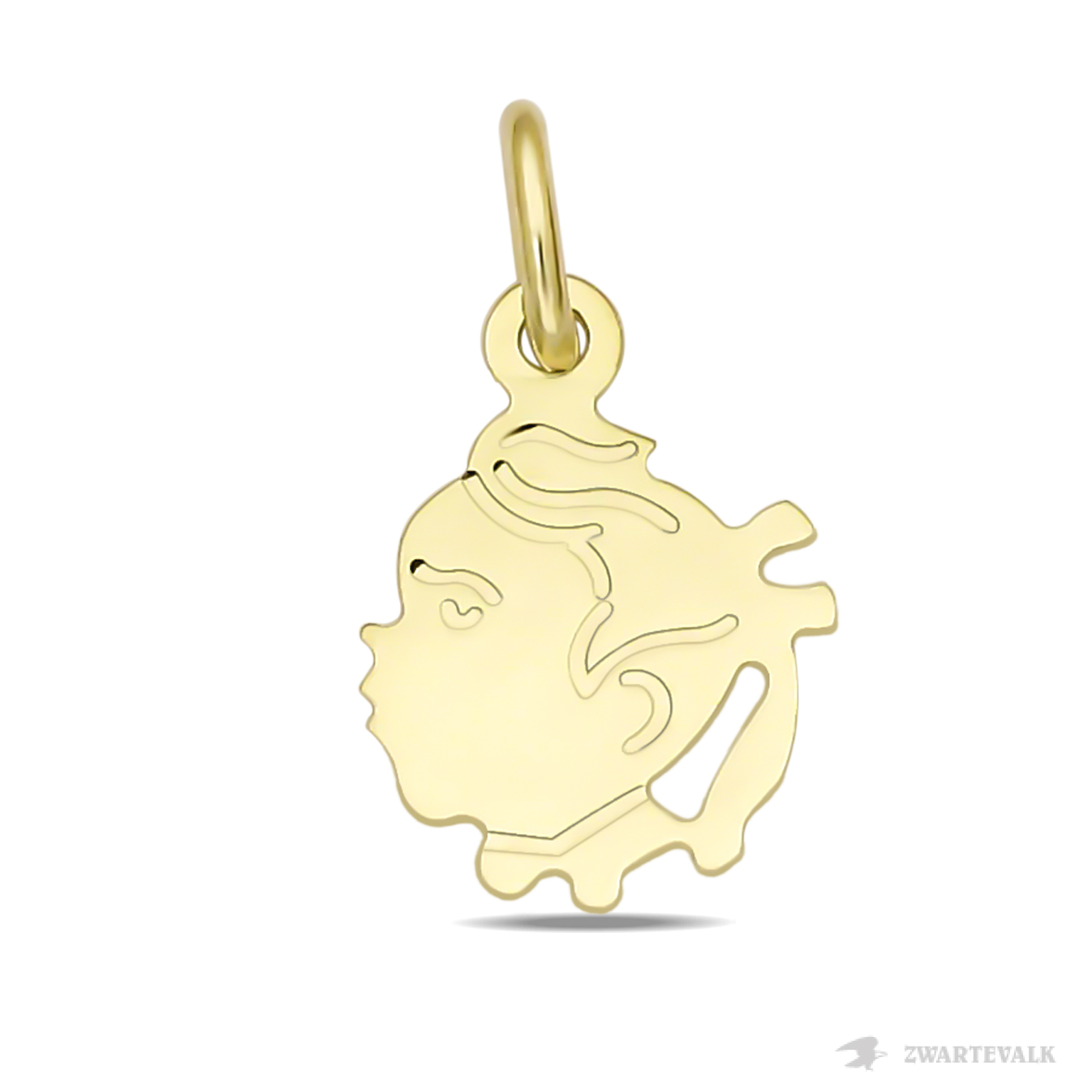 8 karaat meisjes kinderkopje hanger 14.268