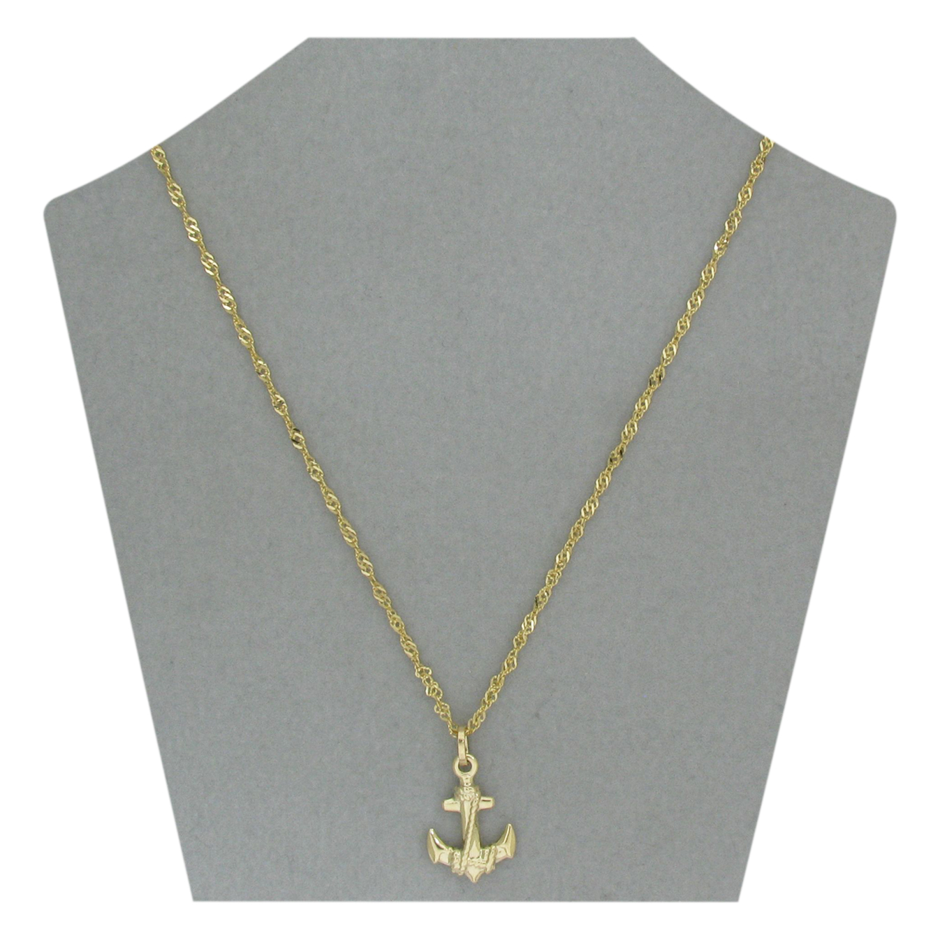 14 karaat gouden anker hanger 14.280 - Afbeelding 3