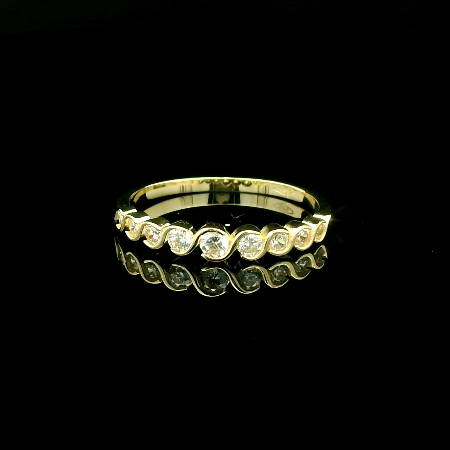 14 karaat gouden damesring 11.638 - Afbeelding 3