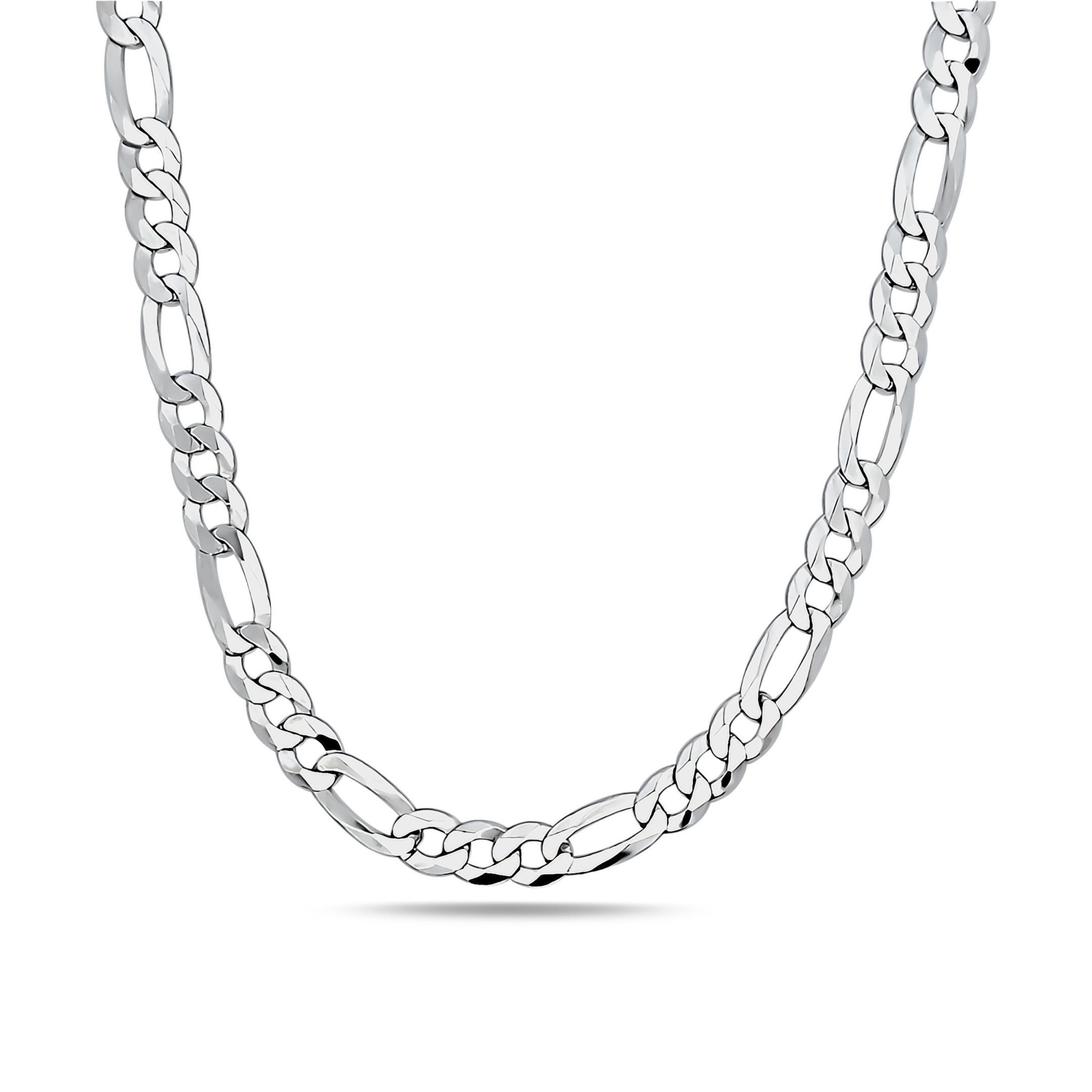 Zilveren figaro schakel ketting 25.156