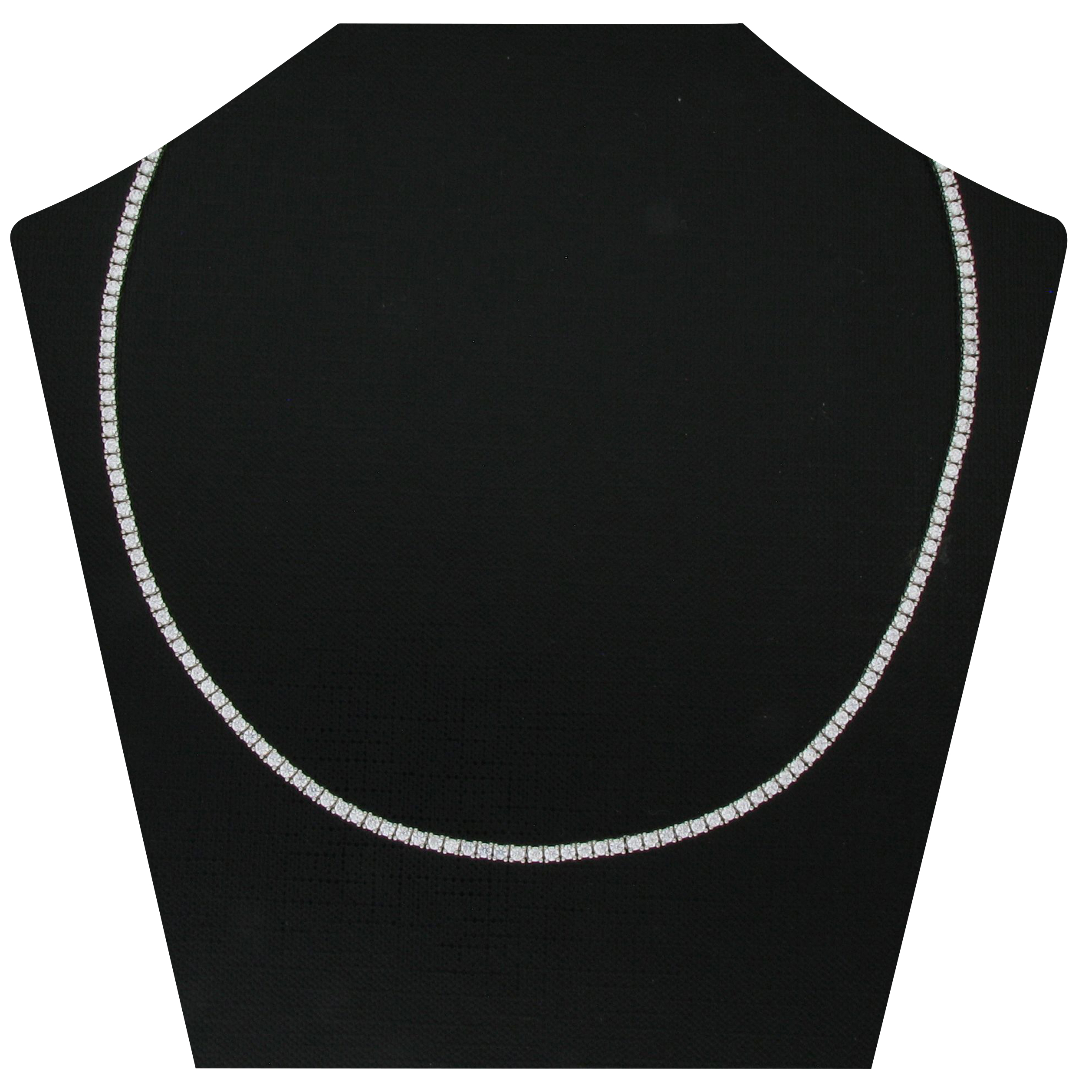 Zilveren (gerhodineerd) tennis ketting 25.254-2 - Afbeelding 3