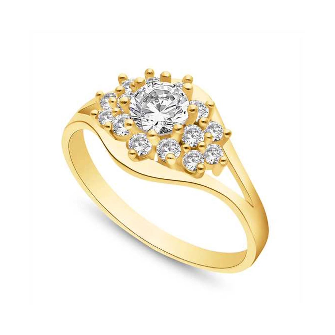 14 karaat gouden damesring 11.282