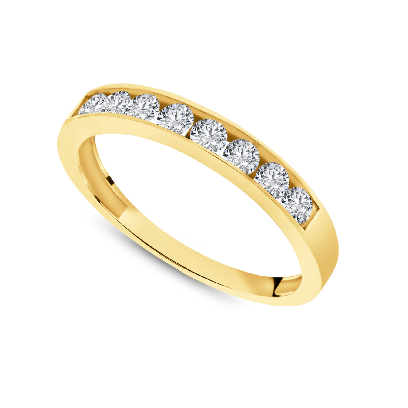 14 karaat gouden ring met zirkonia 11.575