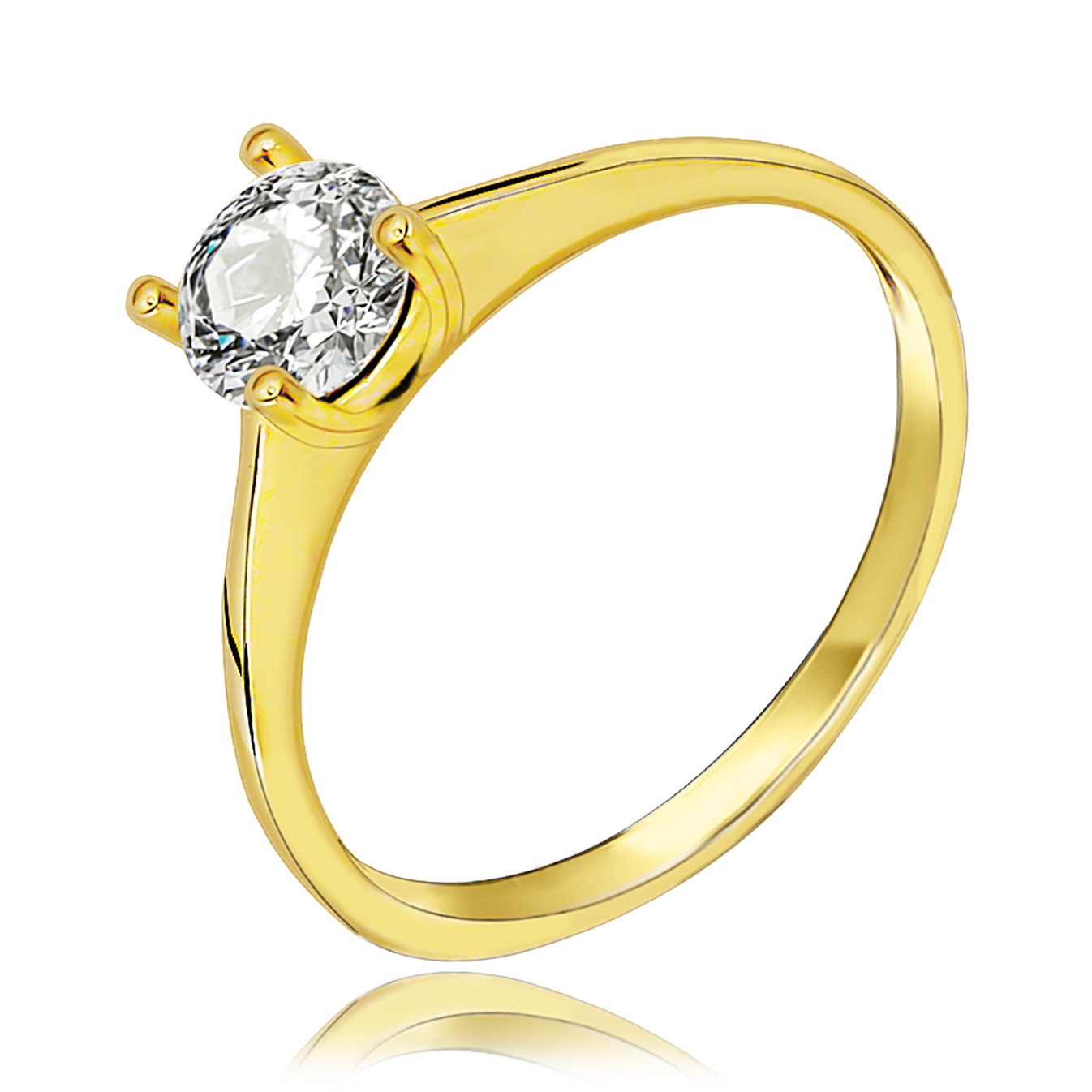 14 karaat gouden solitaire ring 11.611