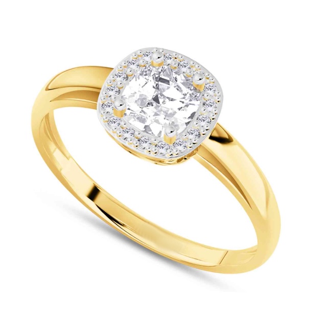 9 karaat damesring met zirkonia 11.655