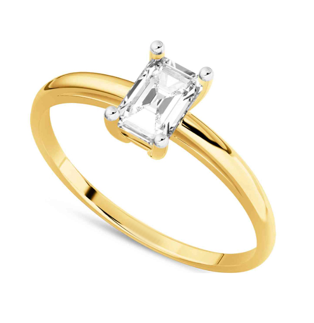 9 karaat damesring met zirkonia 11.656