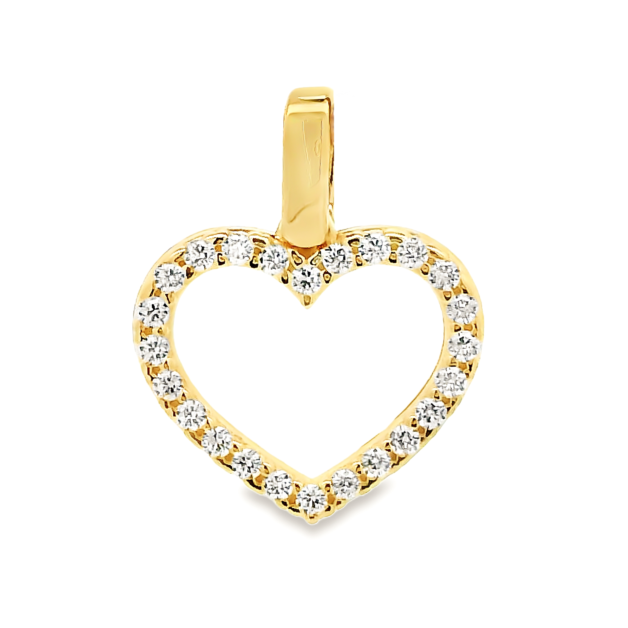 14 karaat gouden hart hanger 14.302