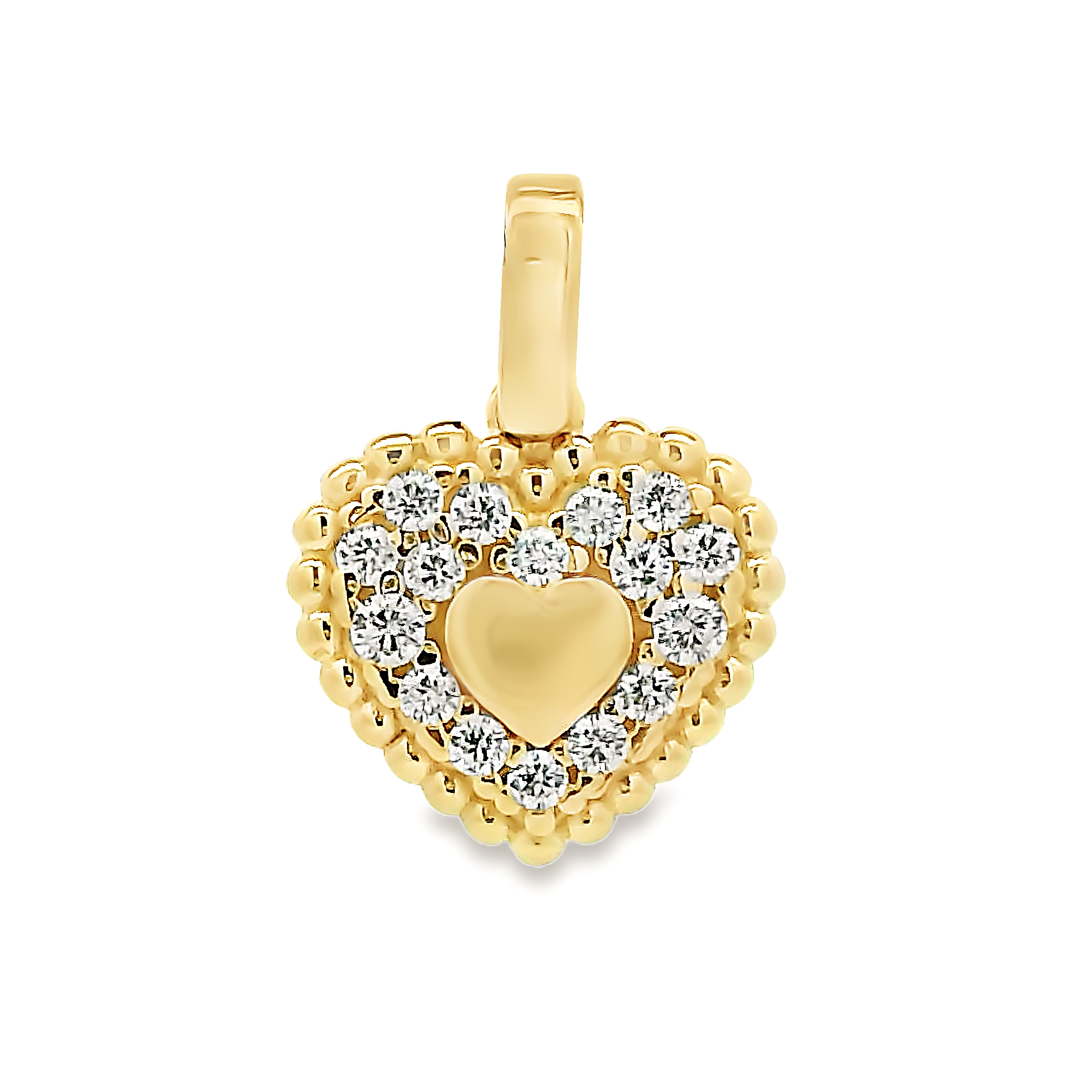 14 karaat gouden hart hanger 14.305