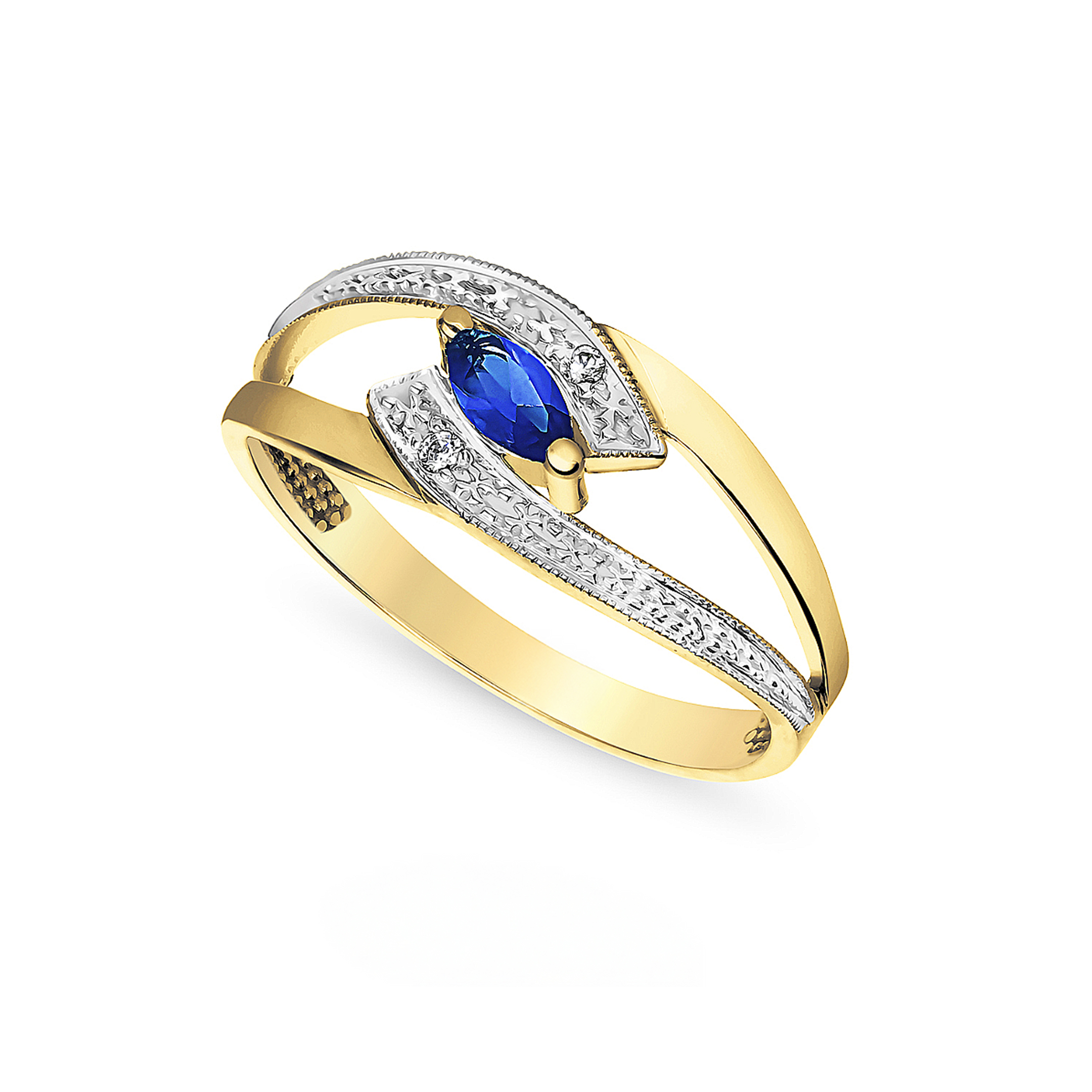 14 karaat gouden ring met robijn en diamanten 145268