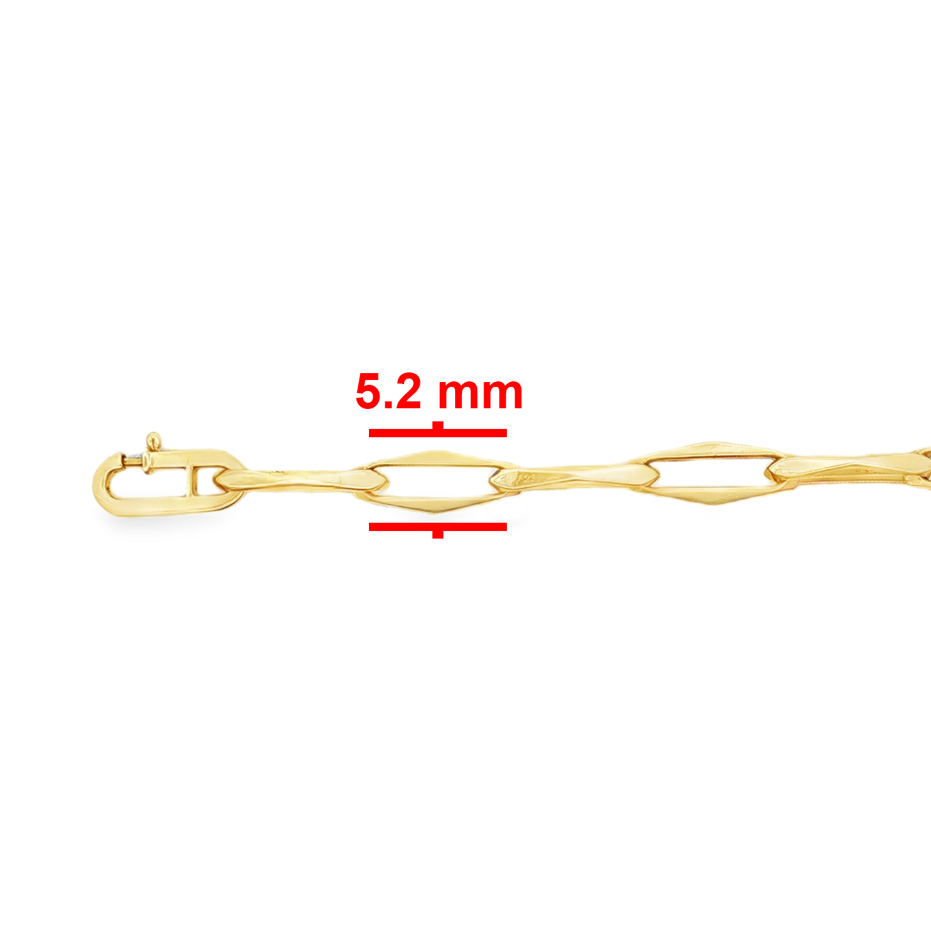 Alternative view of 14 karaat gouden closed forever armband H.10.0