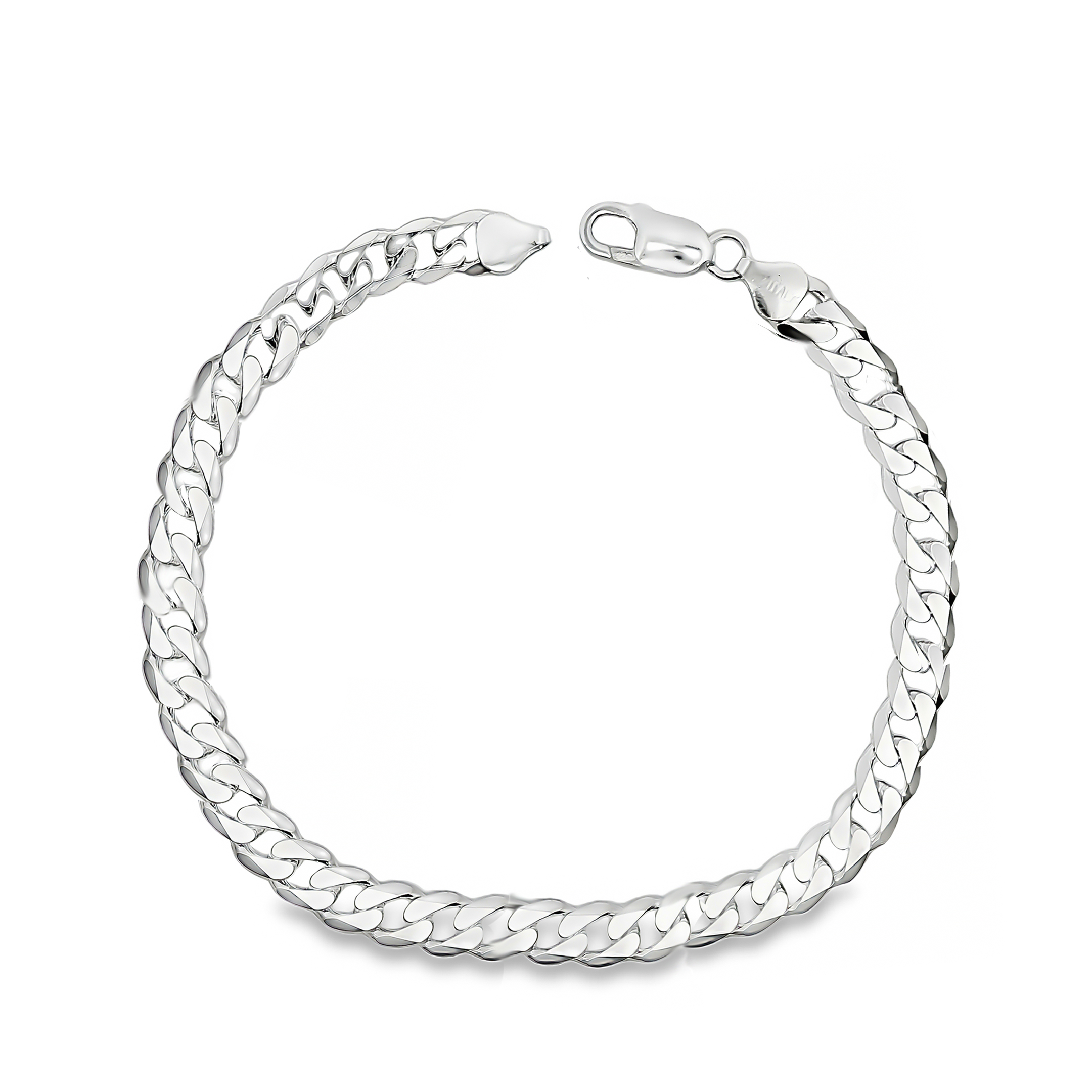 Zilveren gourmet schakel armband 23.345