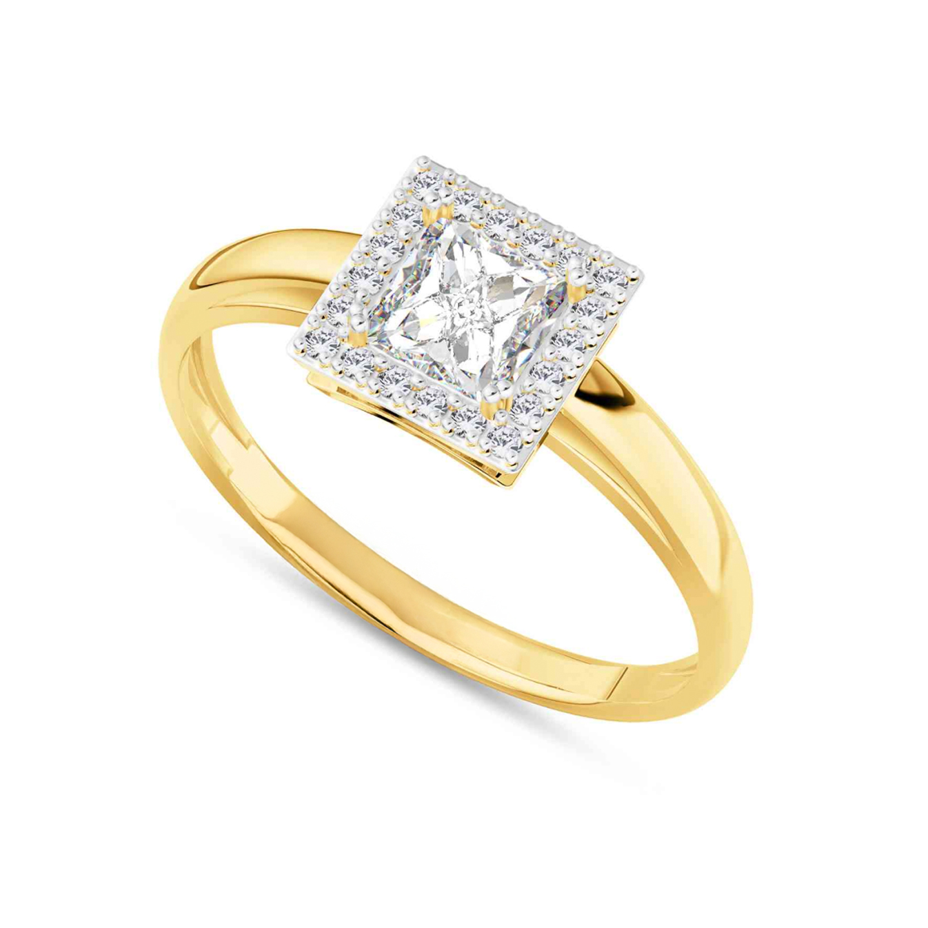 9 karaat damesring met zirkonia 11.649