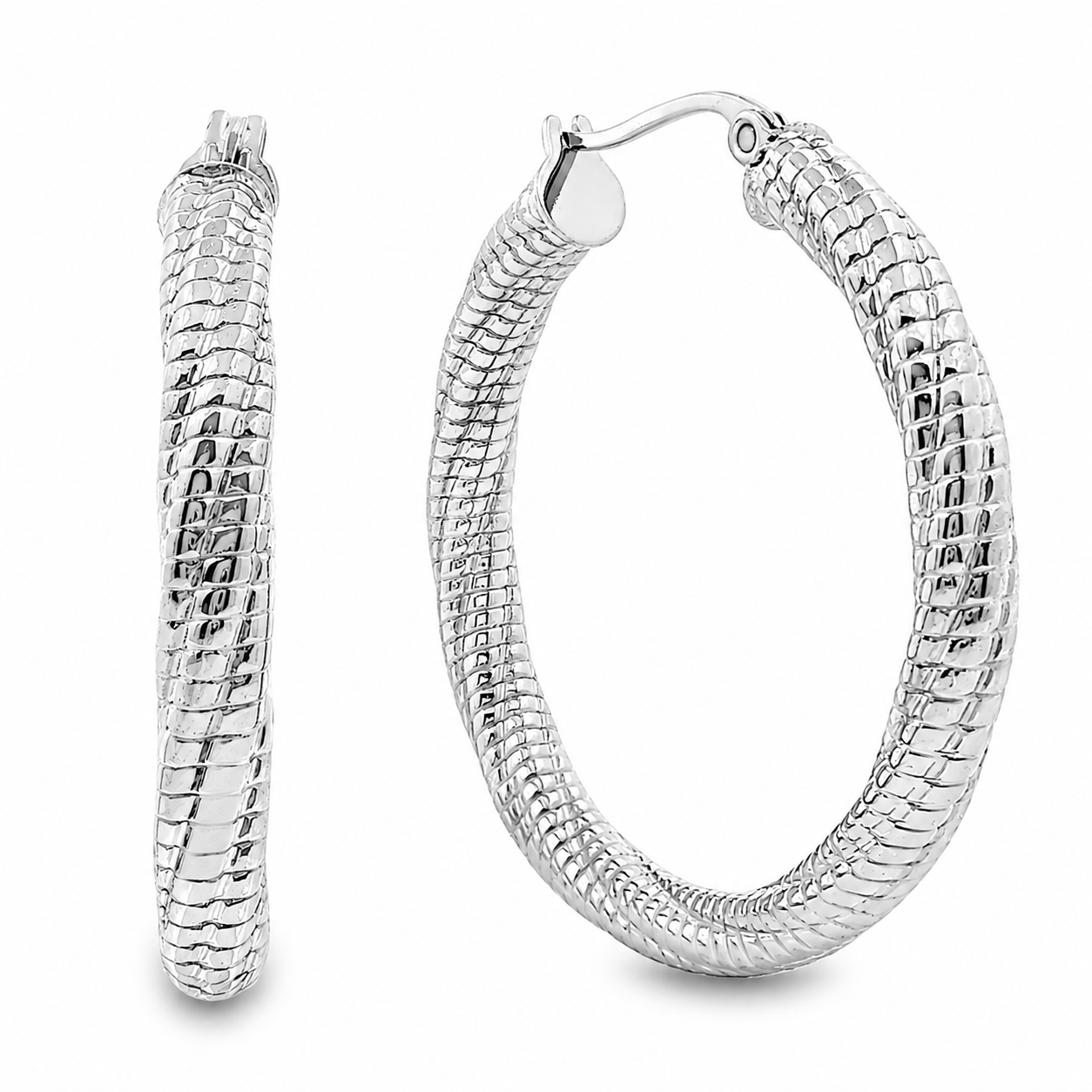 Stainless steel oorbellen 32.006-W