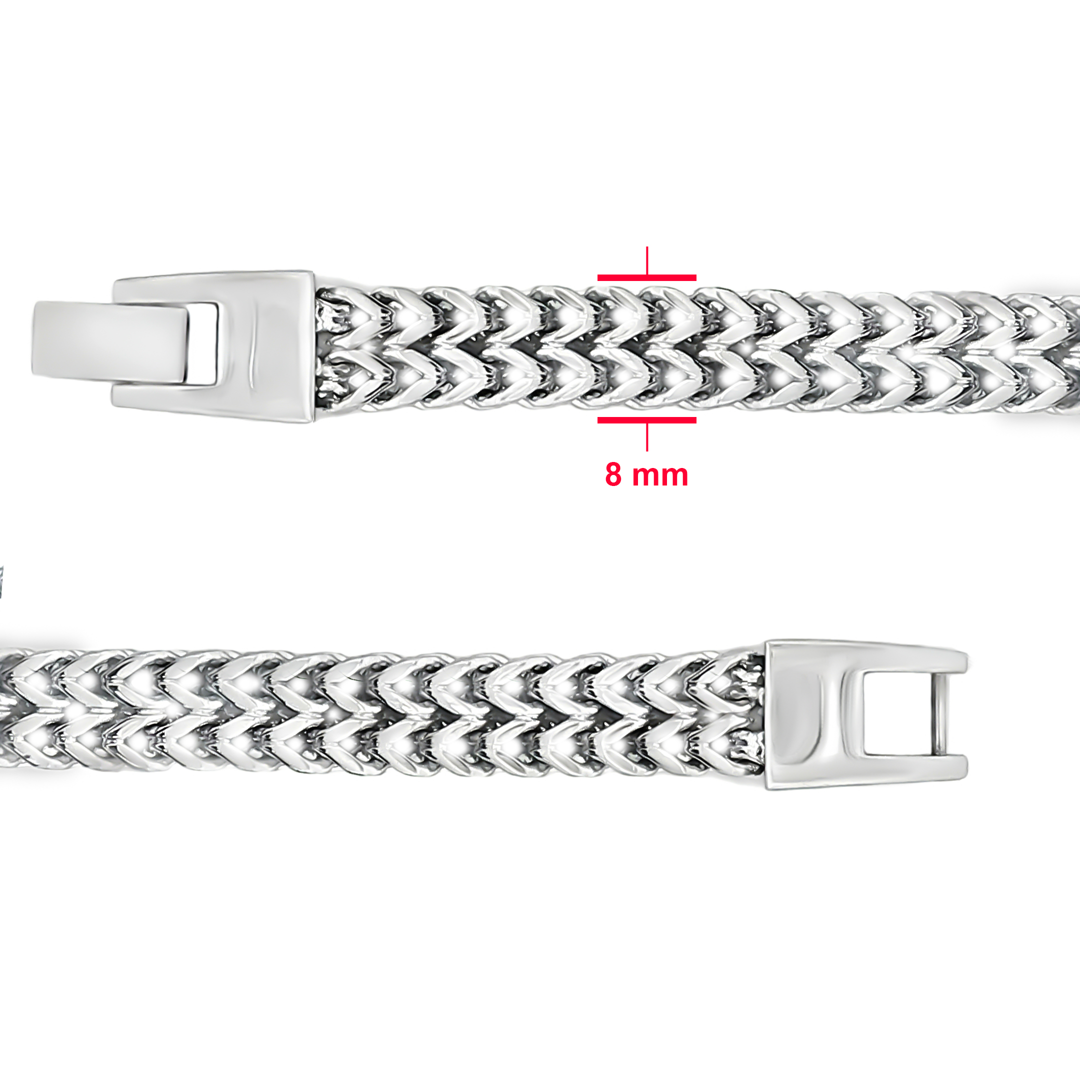Alternative view of Stalen gevlochten armband 33.126-GL