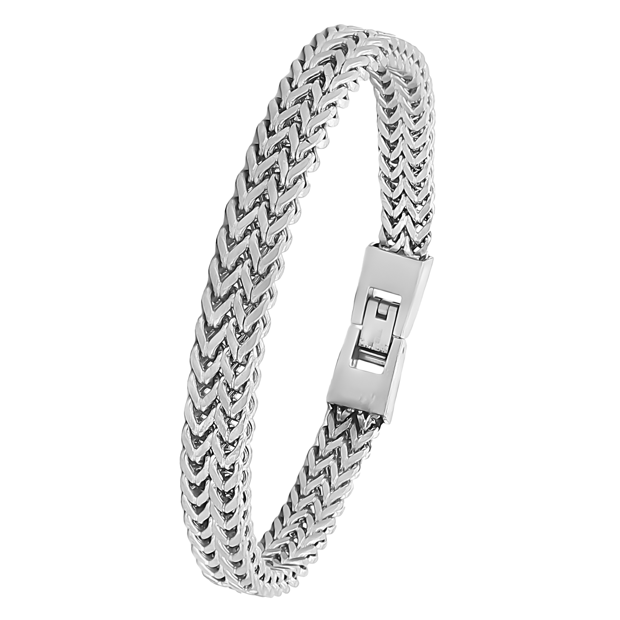 Stalen mat gevlochten armband 33.126-MT