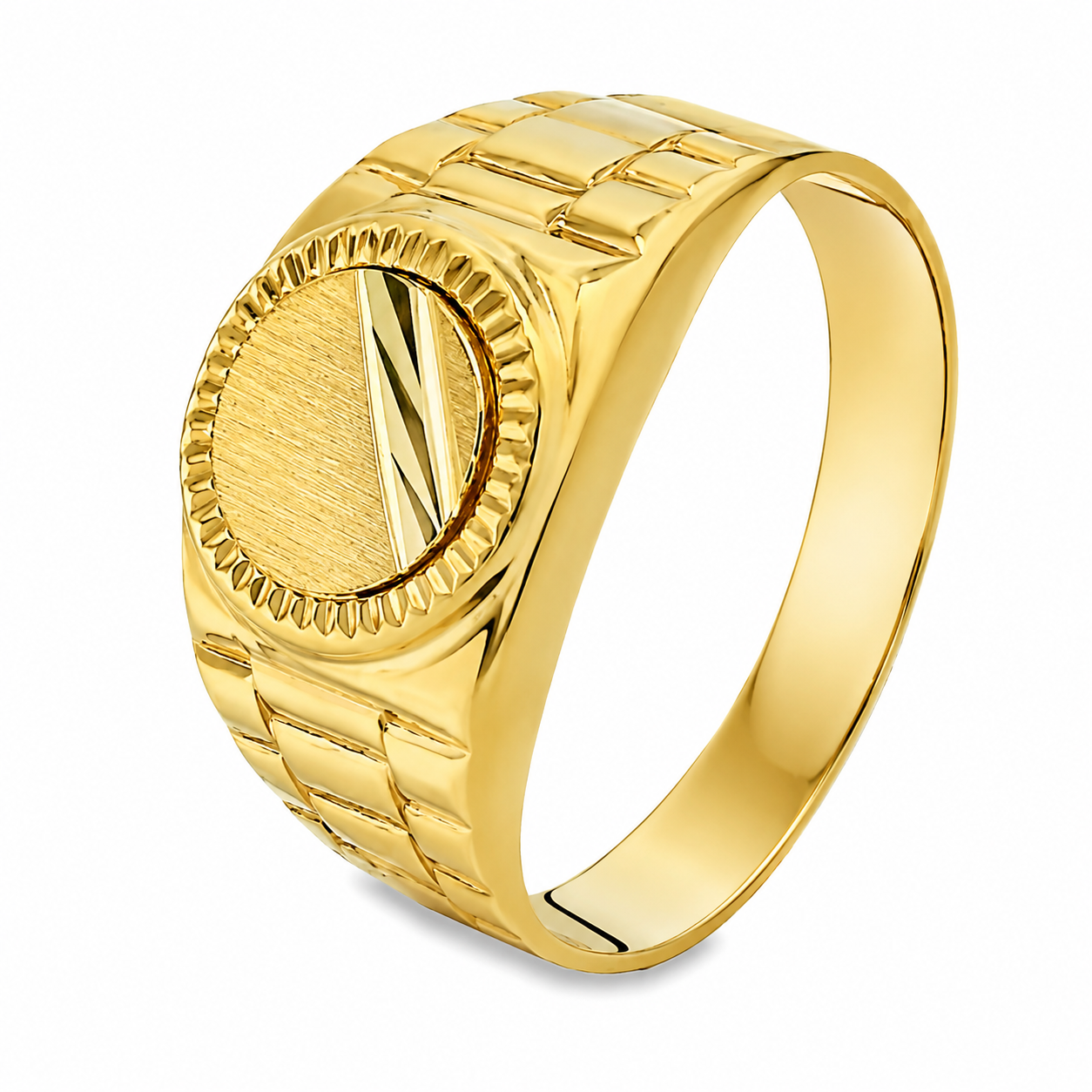 14 karaat gouden zegelring 170559